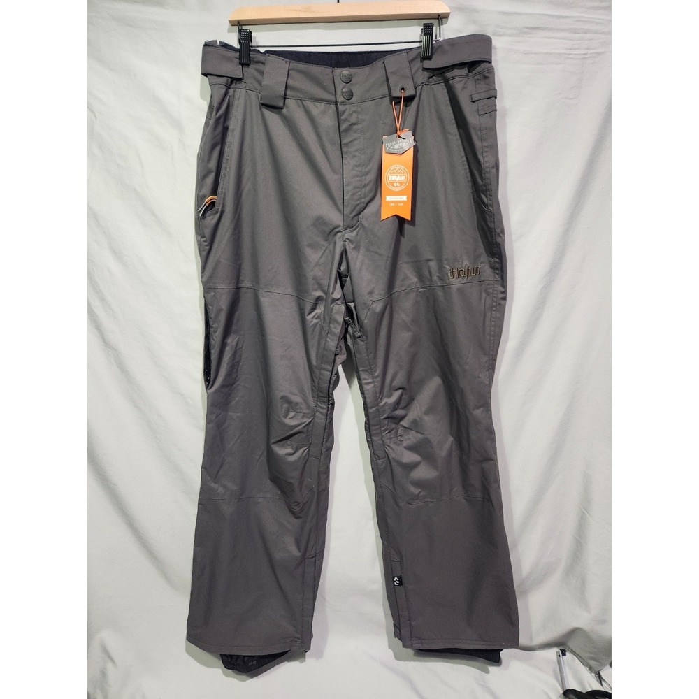 NWT Thirtytwo Slauson Snowboarding Pant‎ Carbon Gray Large 10K Chris Greiner
